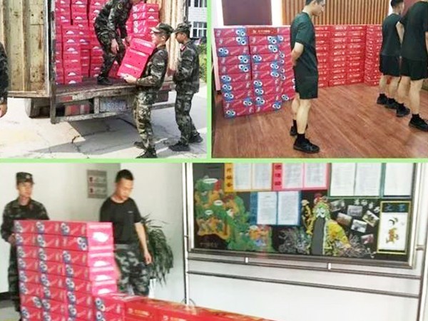 頂真飲品“八一”擁軍慰問活動，共敘濃濃軍民情！